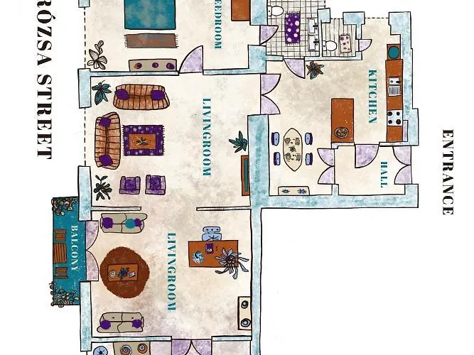 Apartament Sunny, Airy, Artsy & Authentic Loft With Balcony Budapesta